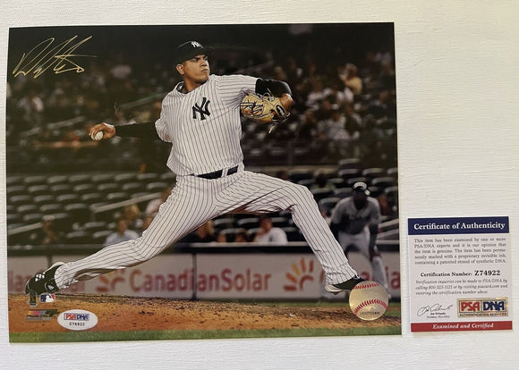 Dellin Betances Signed Autographed Glossy 8x10 Photo New York Yankees - PSA/DNA Authenticated