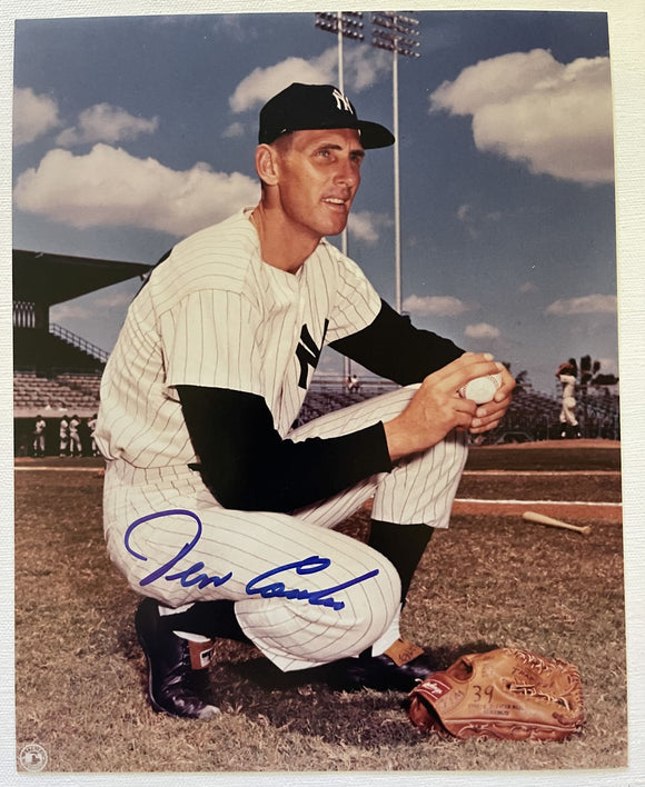 Jim Coates (d. 2019) Signed Autographed Glossy 8x10 Photo - New York Yankees