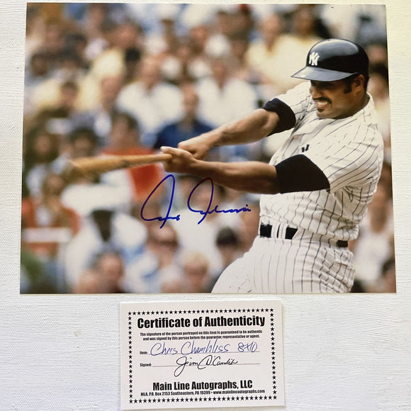 Chris Chambliss Signed Autographed Glossy 8x10 Photo - New York Yankees