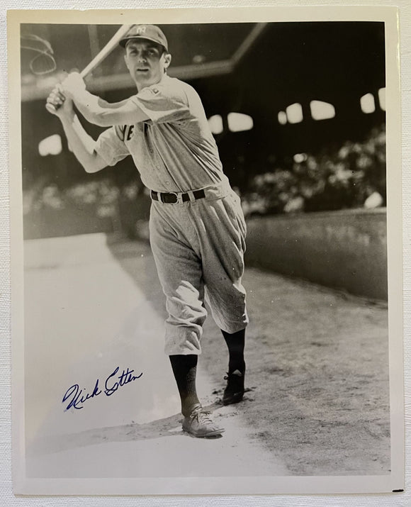 Nick Etten (d. 1990) Signed Autographed Vintage Glossy 8x10 Photo - New York Yankees