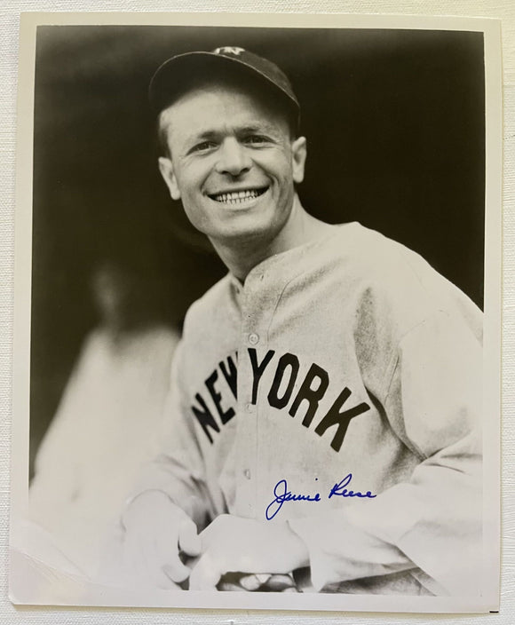 Jimmie Reese (d. 1994) Signed Autographed Vintage Glossy 8x10 Photo - New York Yankees