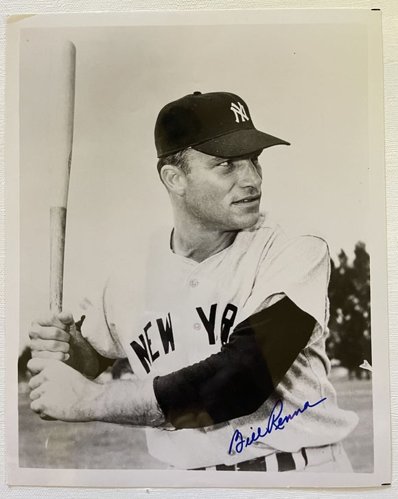 Bill Renna (d. 2014) Signed Autographed Vintage Glossy 8x10 Photo - New York Yankees
