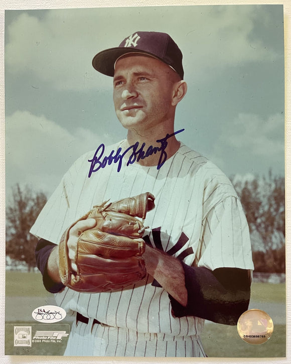 Bobby Shantz Signed Autographed Glossy 8x10 Photo New York Yankees - JSA Authenticated