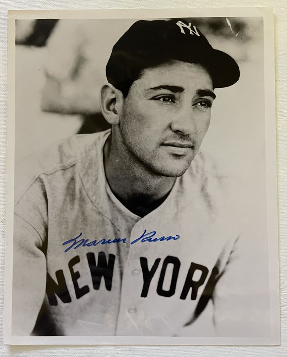 Marius Russo (d. 2005) Signed Autographed Vintage Glossy 8x10 Photo - New York Yankees