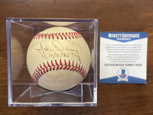 John Denny Signed Autographed Official National League (ONL) Baseball - Beckett BAS Authenticated