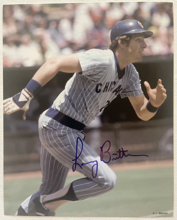 Larry Biittner (d. 2022) Signed Autographed Glossy 8x10 Photo - Chicago Cubs