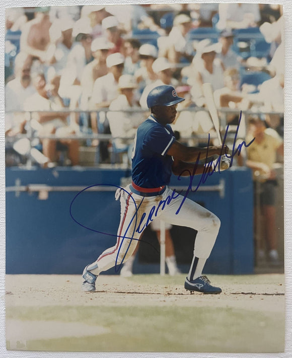 Jerome Walton Signed Autographed Glossy 8x10 Photo - Chicago Cubs