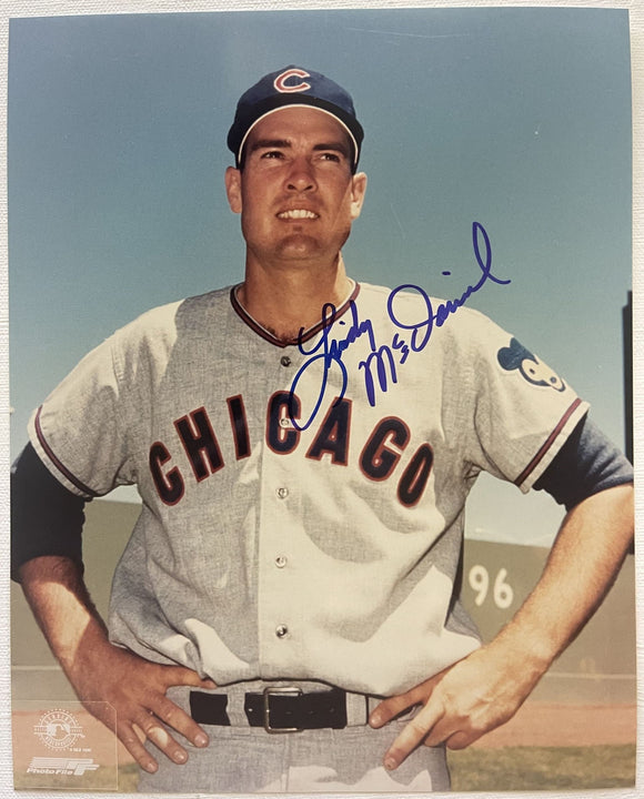 Lindy McDaniel (d. 2020) Signed Autographed Glossy 8x10 Photo - Chicago Cubs