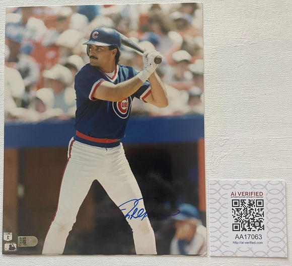 Rafael Palmeiro Signed Autographed Glossy 8x10 Photo Chicago Cubs - AIV Authenticated