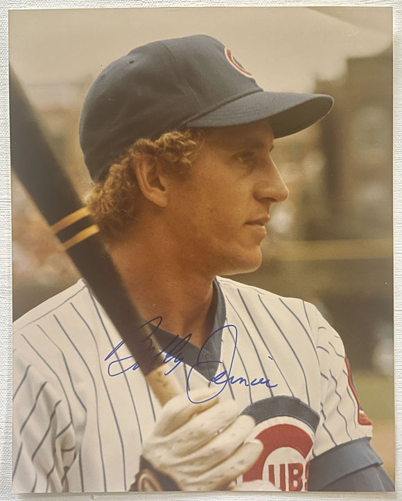 Bob Dernier Signed Autographed Glossy 8x10 Photo - Chicago Cubs