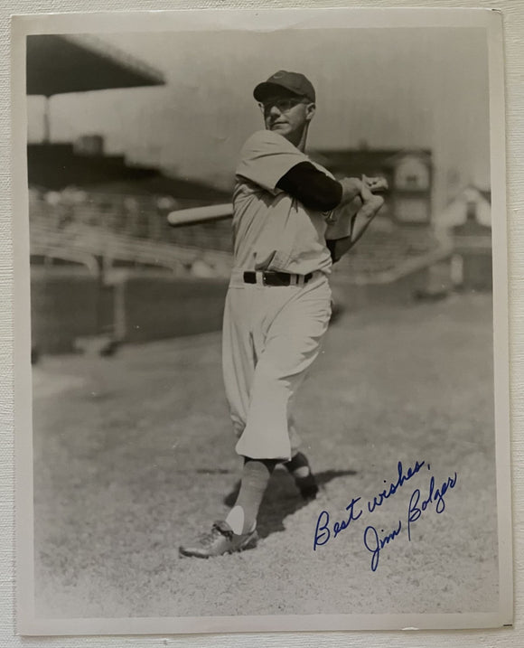Jim Bolger (d. 2020) Signed Autographed Vintage Glossy 8x10 Photo - Cincinnati Reds