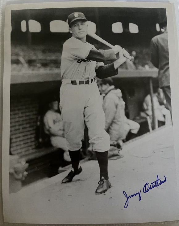 Jimmy Outlaw (d. 2006) Signed Autographed Vintage Glossy 8x10 Photo - Detroit Tigers