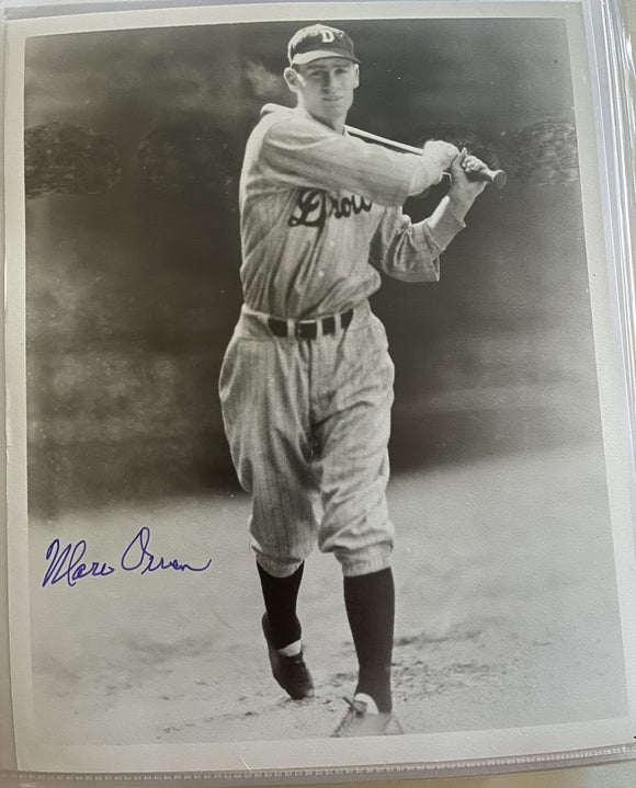 Marv Owen (d. 1991) Signed Autographed Vintage Glossy 8x10 Photo - Detroit Tigers