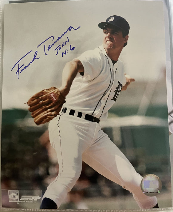 Frank Tanana Signed Autographed Glossy 8x10 Photo - Detroit Tigers