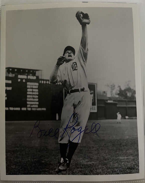 Bill Rogell (d. 2003) Signed Autographed Vintage Glossy 8x10 Photo - Detroit Tigers