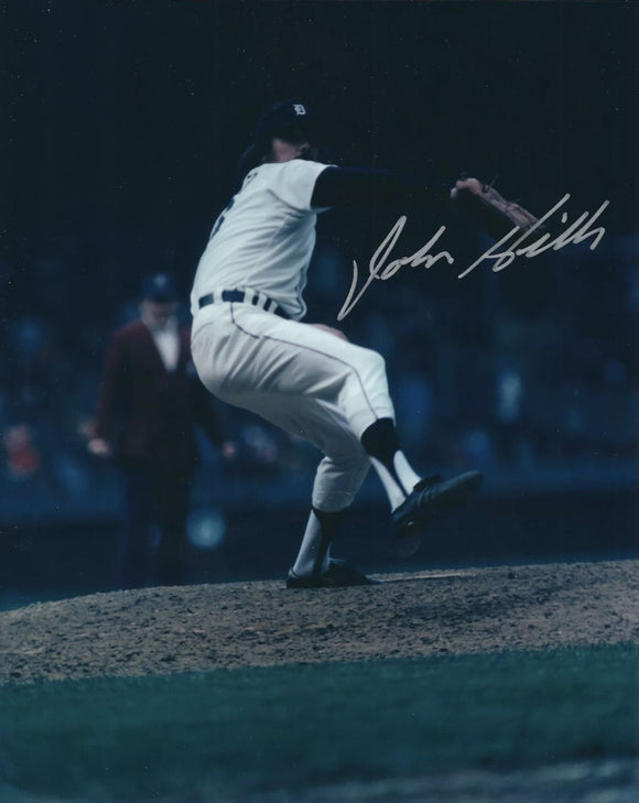 John Hiller Signed Autographed Glossy 8x10 Photo - Detroit Tigers