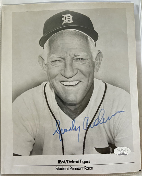 Sparky Anderson (d. 2010) Signed Autographed Glossy 8x10 Photo Detroit Tigers - JSA Authenticated