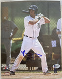Riley Greene Signed Autographed Glossy 8x10 Photo Detroit Tigers - Beckett BAS Authenticated