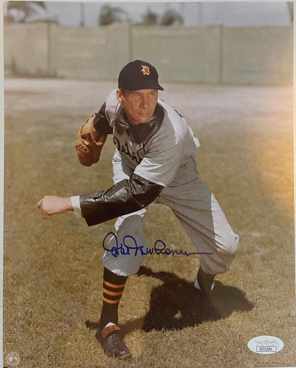 Hal Newhouser (d. 1998) Signed Autographed Glossy 8x10 Photo Detroit Tigers - JSA Authenticated