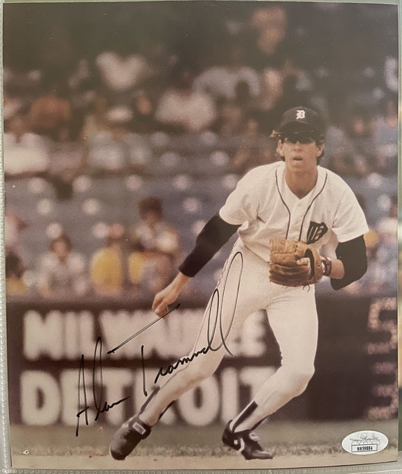 Alan Trammell Signed Autographed Glossy 8x9 Photo Detroit Tigers - JSA Authenticated