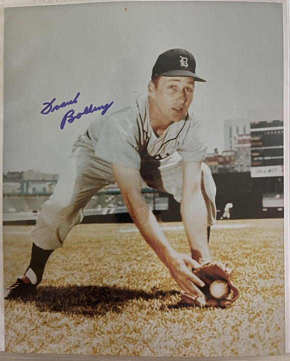 Frank Bolling (d. 2020) Signed Autographed Glossy 8x10 Photo Detroit Tigers - JSA Auction Lot LOA
