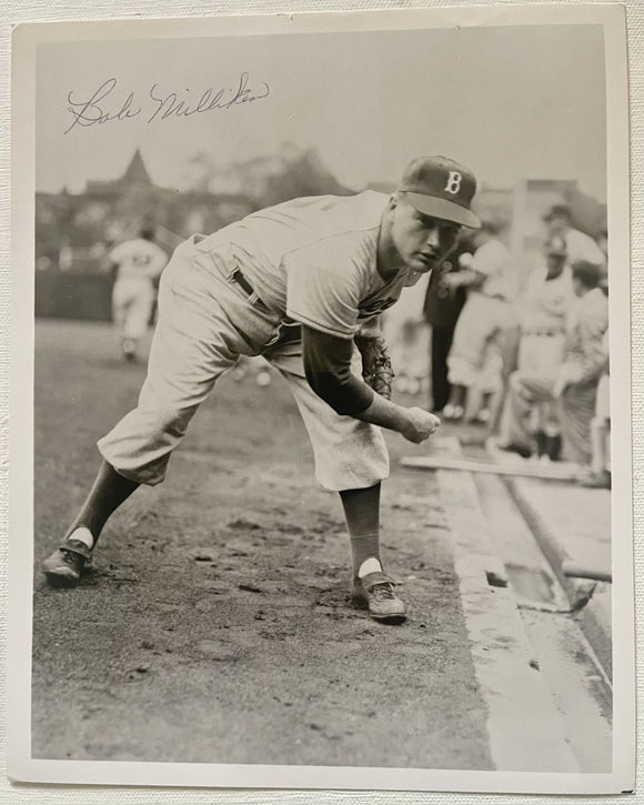 Bob Milliken (d. 2007) Signed Autographed Vintage Glossy 8x10 Photo - Brooklyn Dodgers