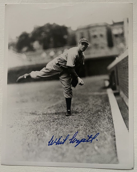 Whit Wyatt (d. 1999) Signed Autographed Vintage Glossy 8x10 Photo - Brooklyn Dodgers