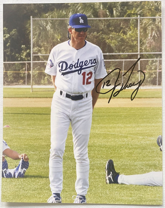 Jim Tracy Signed Autographed Glossy 8x10 Photo - Los Angeles Dodgers