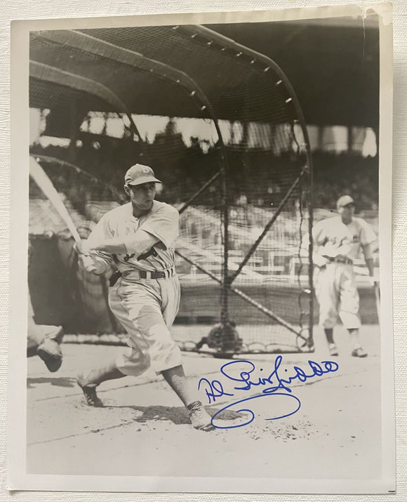 Al Gionfriddo (d. 2003) Signed Autographed Vintage Glossy 8x10 Photo - Brooklyn Dodgers