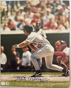 Marty Cordova Signed Autographed "ROY 95" Glossy 8x10 Photo - Minnesota Twins