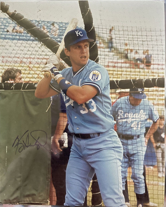 Kevin Seitzer Signed Autographed Glossy 8x10 Photo - Kansas City Royals