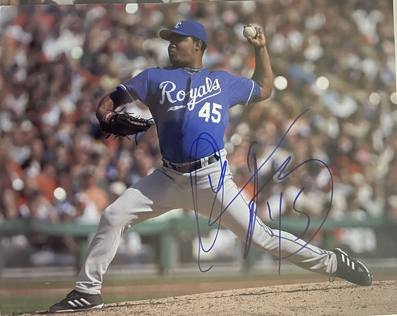 Odalis Perez (d. 2022) Signed Autographed Glossy 8x10 Photo - Kansas City Royals