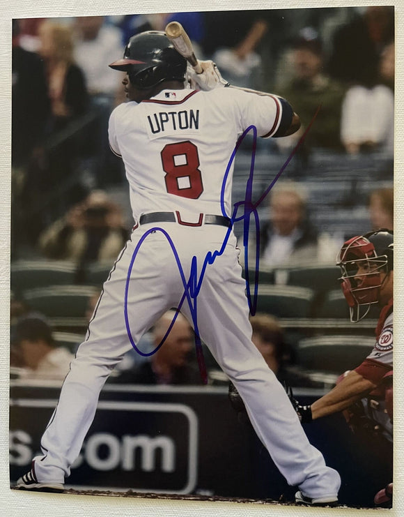 Justin Upton Signed Autographed Glossy 8x10 Photo - Atlanta Braves