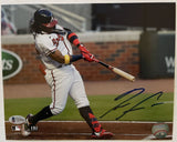 Ronald Acuna Jr. Signed Autographed Glossy 8x10 Photo Atlanta Braves - Beckett BAS Authenticated