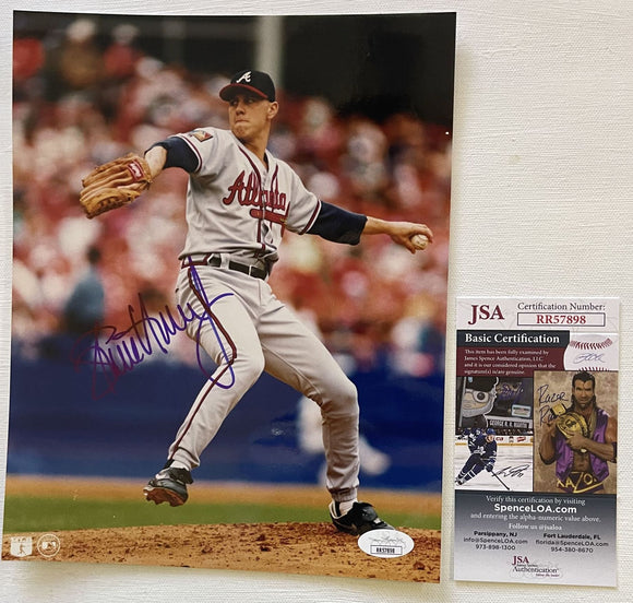 Steve Avery Signed Autographed Glossy 8x10 Photo Atlanta Braves - JSA Authenticated