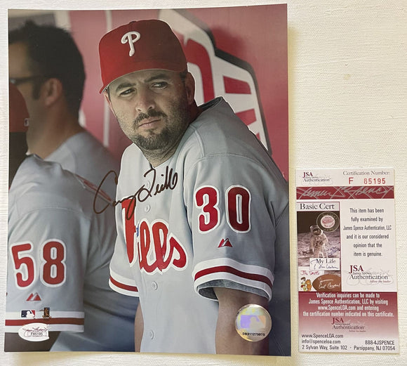 Cory Lidle (d. 2006) Signed Autographed Glossy 8x10 Photo Philadelphia Phillies - JSA Authenticated