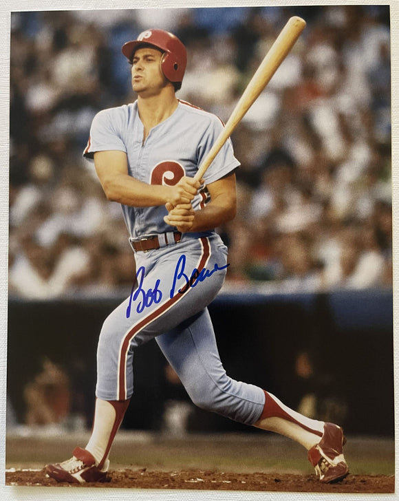 Bob Boone Signed Autographed Glossy 8x10 Photo - Philadelphia Phillies