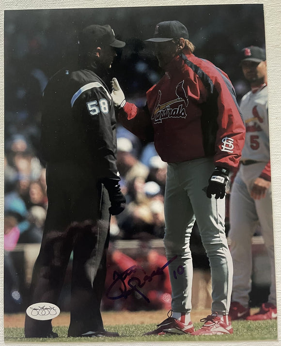 Tony La Russa Signed Autographed Glossy 8x10 Photo St. Louis Cardinals - JSA Authenticated