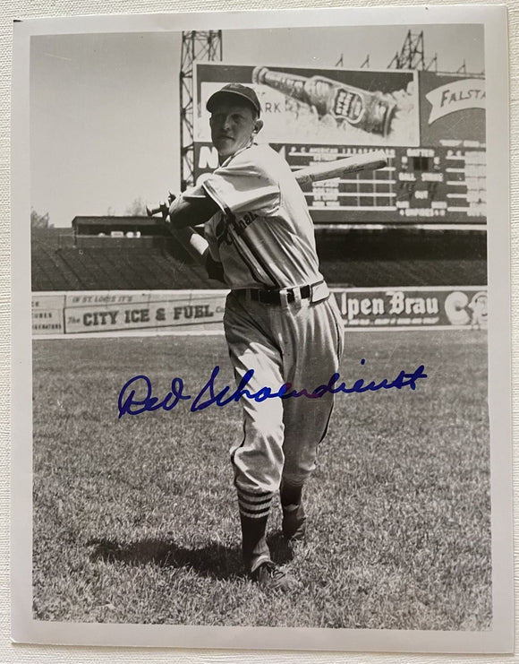 Red Schoendienst (d. 2018) Signed Autographed Glossy 8x10 Photo - St. Louis Cardinals