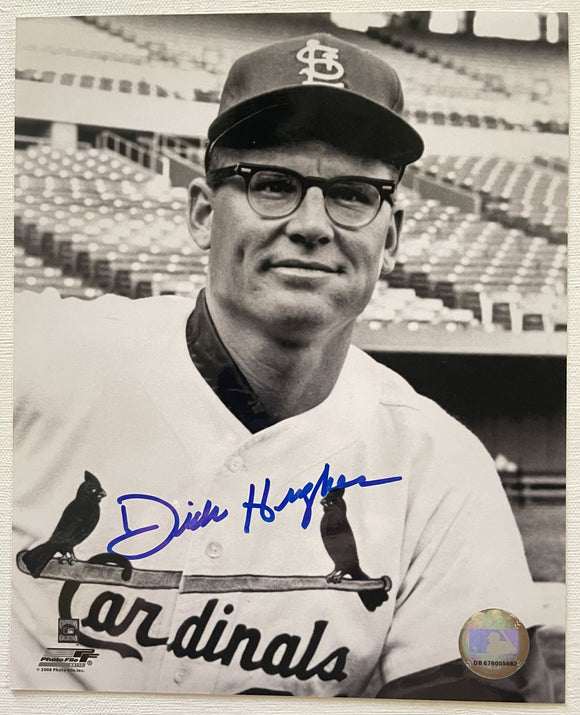 Dick Hughes Signed Autographed Glossy 8x10 Photo - St. Louis Cardinals