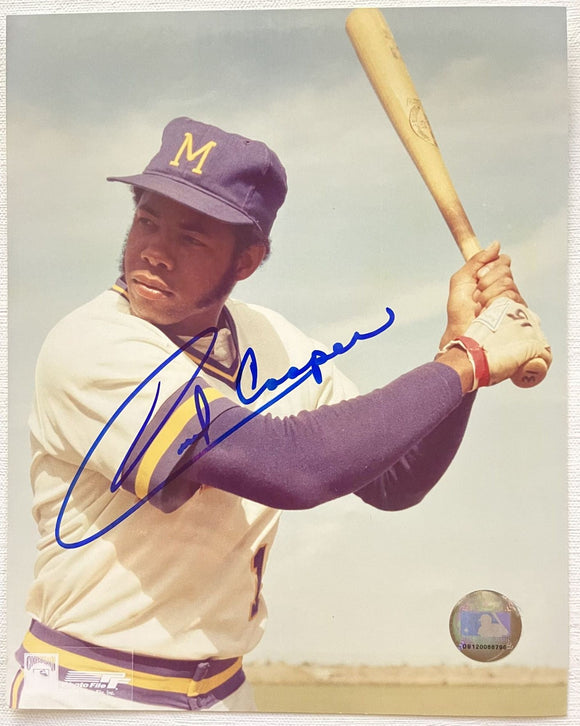 Cecil Cooper Signed Autographed Glossy 8x10 Photo - Milwaukee Brewers
