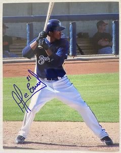 Alcides Escobar Signed Autographed Glossy 8x10 Photo - Milwaukee Brewers