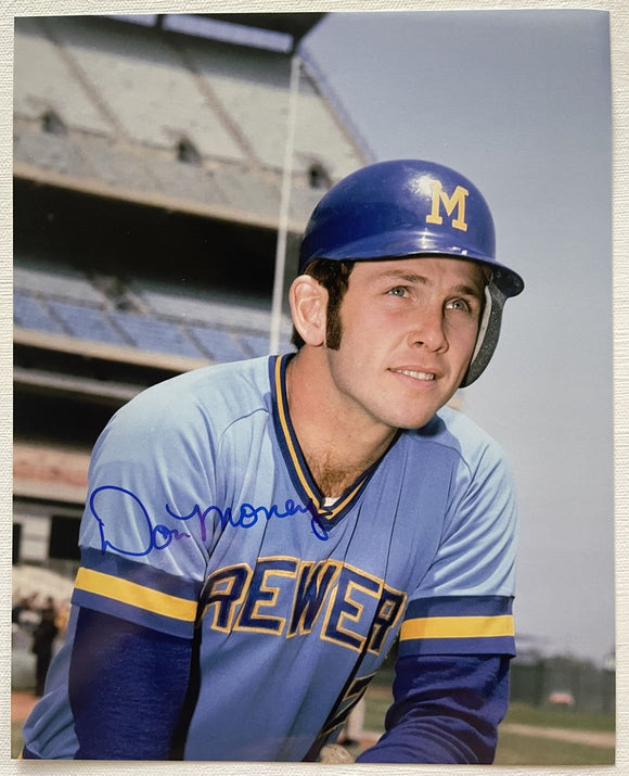 Don Money Signed Autographed Glossy 8x10 Photo - Milwaukee Brewers