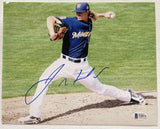 Josh Hader Signed Autographed Glossy 8x10 Photo Milwaukee Brewers - Beckett BAS Authenticated
