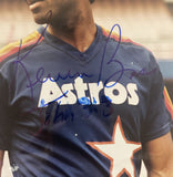 Kevin Bass Signed Autographed Glossy 8x10 Photo - Houston Astros
