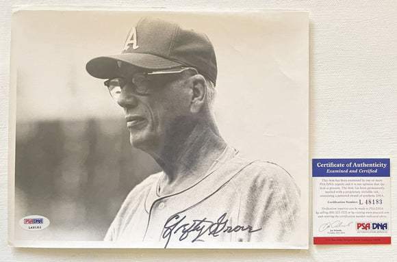 Lefty Grove (d. 1975) Signed Autographed Vintage Glossy 8x10 Photo Philadelphia A's Athletics - PSA/DNA Authenticated