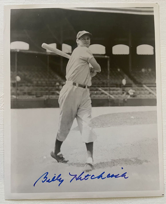 Billy Hitchcock (d. 2006) Signed Autographed Vintage Glossy 8x10 Photo - Philadelphia A's Athletics