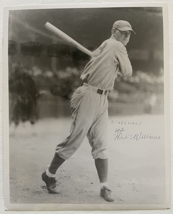 Dib Williams (d. 1992) Signed Autographed Vintage Glossy 8x10 Photo - Philadelphia A's Athletics