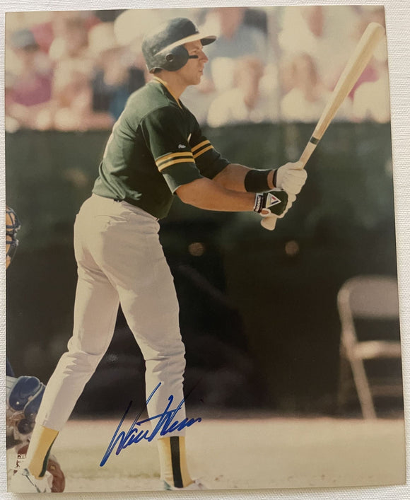 Walt Weiss Signed Autographed Glossy 8x10 Photo - Oakland A's Athletics