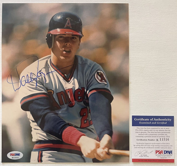 Wally Joyner Signed Autographed Glossy 8x10 Photo California Angels - PSA/DNA Authenticated